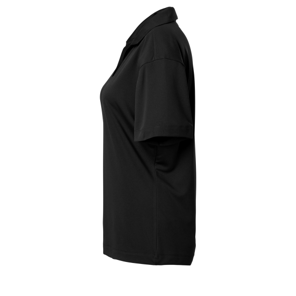 AllPro Women's Pro-Lock Performance Polo, Black, Left Sleeve view