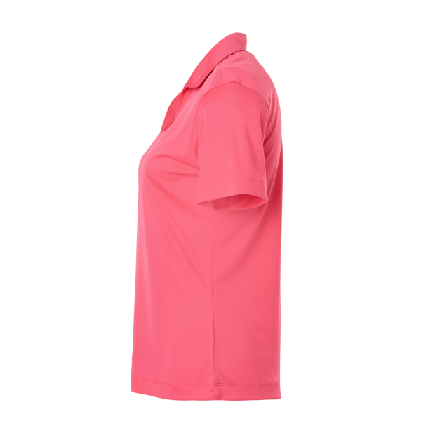 AllPro Women's Pro-Lock Performance Polo, Bright Pink, Left Sleeve view