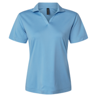AllPro Women's Pro-Lock Performance Polo, Carolina Blue, Front view