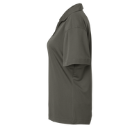 AllPro Women's Pro-Lock Performance Polo, Charcoal, Left Sleeve view