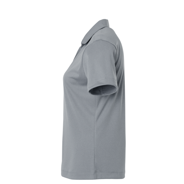 AllPro Women's Pro-Lock Performance Polo, Heather Steel, Left Sleeve view