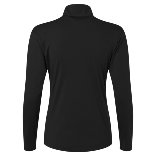 AllPro Women's Pro-Lock Performance Quarter-Zip Pullover, Black, Back view