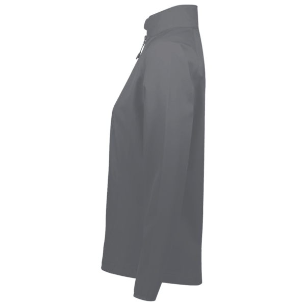 AllPro Women's Pro-Lock Performance Quarter-Zip Pullover, Charcoal, Left Sleeve view