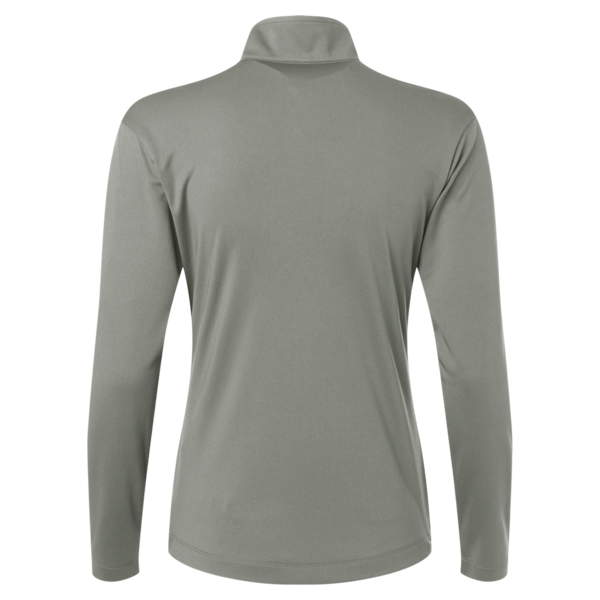 AllPro Women's Pro-Lock Performance Quarter-Zip Pullover, Greystone, Back view