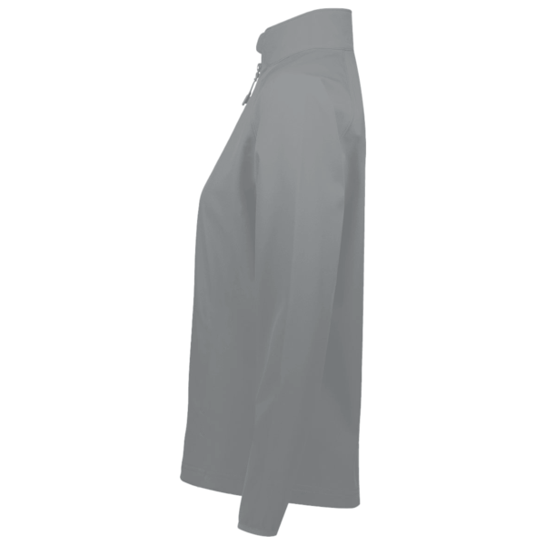 AllPro Women's Pro-Lock Performance Quarter-Zip Pullover, Greystone, Left Sleeve view
