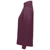AllPro Women's Pro-Lock Performance Quarter-Zip Pullover, Maroon, Left Sleeve view