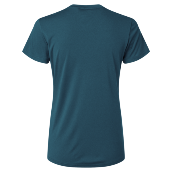 AllPro Women's Pro-Lock Performance T-Shirt, Atlantic Blue, Back view