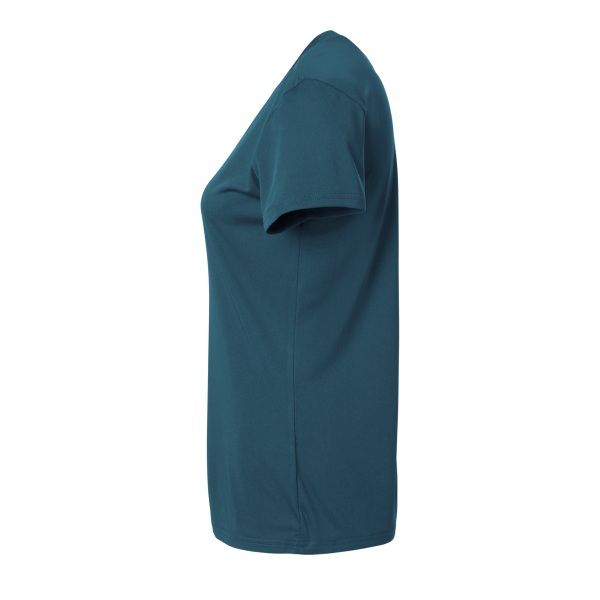 AllPro Women's Pro-Lock Performance T-Shirt, Atlantic Blue, Left Sleeve view