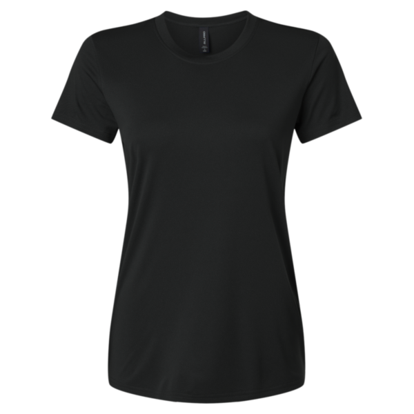 AllPro Women's Pro-Lock Performance T-Shirt, Black, Front view