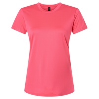 AllPro Women's Pro-Lock Performance T-Shirt, Bright Pink, Front view