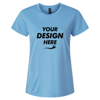 AllPro Women's Pro-Lock Performance T-Shirt, Carolina Blue, Front view, Mockup