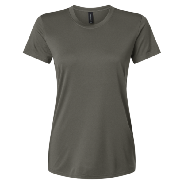 AllPro Women's Pro-Lock Performance T-Shirt, Charcoal, Front view