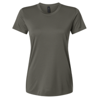 AllPro Women's Pro-Lock Performance T-Shirt, Charcoal, Front view