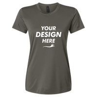 AllPro Women's Pro-Lock Performance T-Shirt, Charcoal, Front view, Mockup