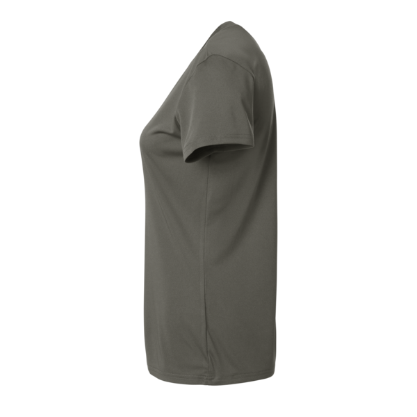 AllPro Women's Pro-Lock Performance T-Shirt, Charcoal, Left Sleeve view