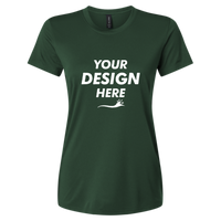 AllPro Women's Pro-Lock Performance T-Shirt, Forest Green, Front view, Mockup