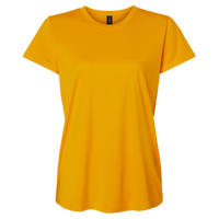 AllPro Women's Pro-Lock Performance T-Shirt, Gold, Front view