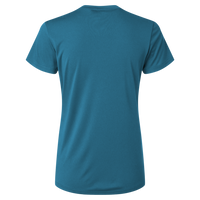 AllPro Women's Pro-Lock Performance T-Shirt, Pacific Blue, Back view