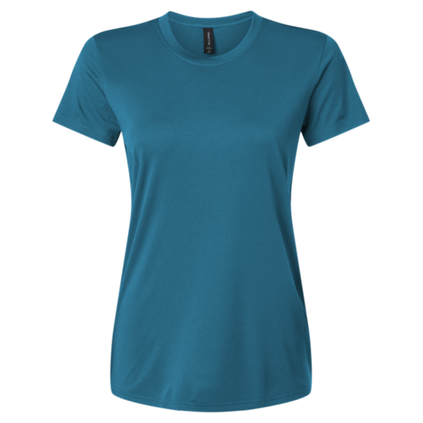 AllPro Women's Pro-Lock Performance T-Shirt, Pacific Blue, Front view