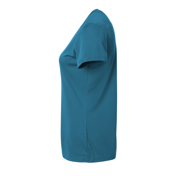 AllPro Women's Pro-Lock Performance T-Shirt, Pacific Blue, Left Sleeve view