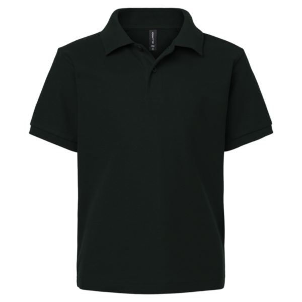 AllPro Youth Pique Polo, Black, Front view