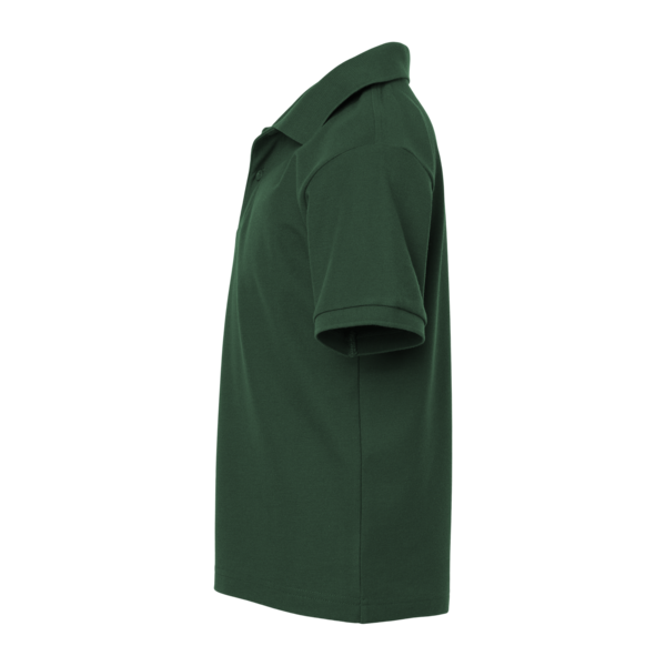 AllPro Youth Pique Polo, Forest Green, Left Sleeve view