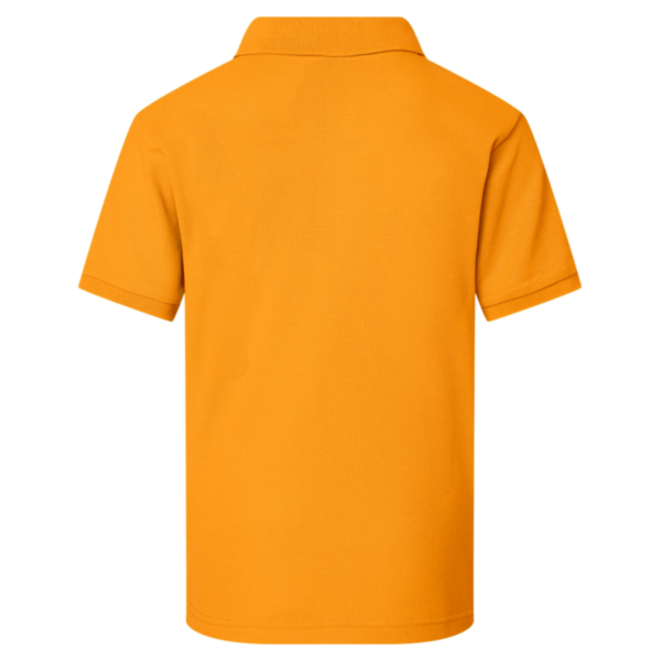 AllPro Youth Pique Polo, Gold, Back view