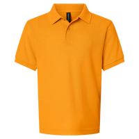AllPro Youth Pique Polo, Gold, Front view