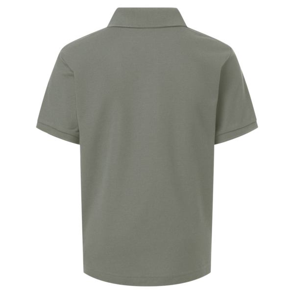 AllPro Youth Pique Polo, Greystone, Back view