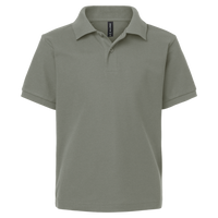 AllPro Youth Pique Polo, Greystone, Front view