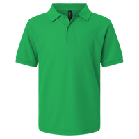 AllPro Youth Pique Polo, Kelly Green, Front view