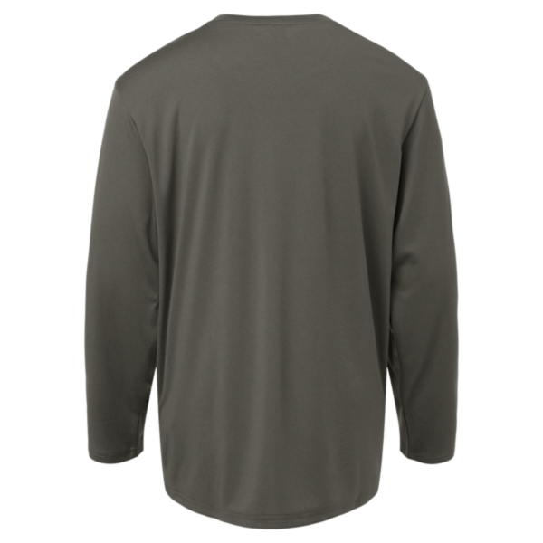 AllPro Youth Pro-Lock Performance Long Sleeve T-Shirt, Charcoal, Back view