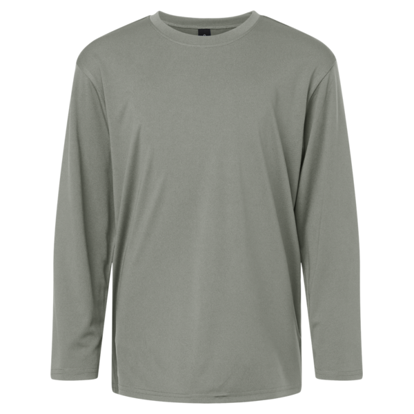 AllPro Youth Pro-Lock Performance Long Sleeve T-Shirt, Greystone, Front view