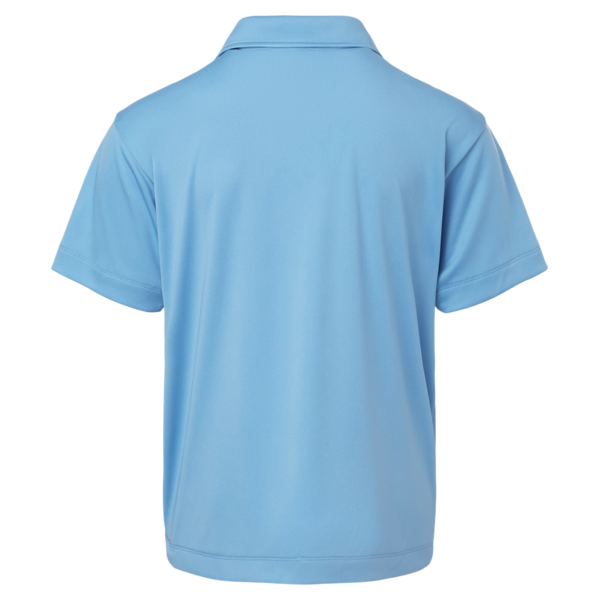 AllPro Youth Pro-Lock Performance Polo, Carolina Blue, Back view