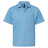 AllPro Youth Pro-Lock Performance Polo, Carolina Blue, Front view