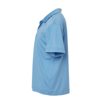 AllPro Youth Pro-Lock Performance Polo, Carolina Blue, Left Sleeve view