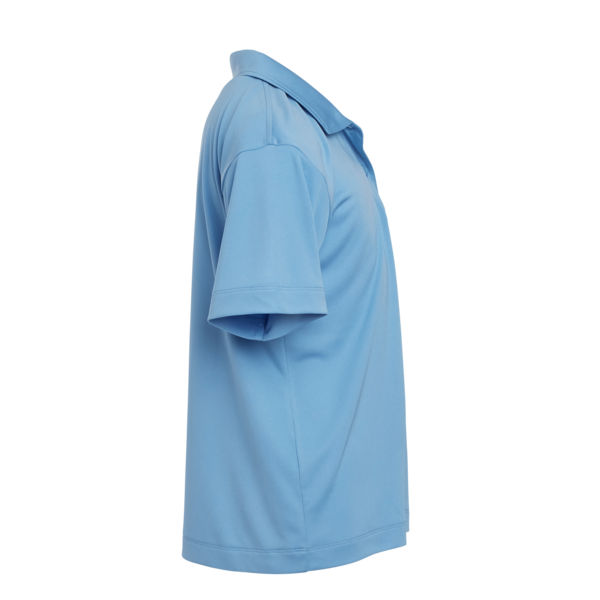 AllPro Youth Pro-Lock Performance Polo, Carolina Blue, Right Sleeve view
