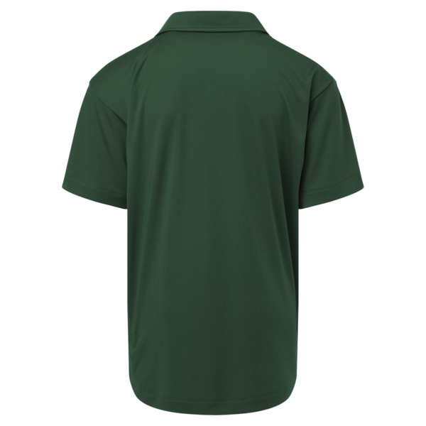 AllPro Youth Pro-Lock Performance Polo, Forest Green, Back view