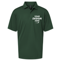 AllPro Youth Pro-Lock Performance Polo, Forest Green, Front view, Mockup
