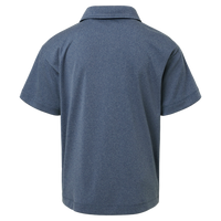 AllPro Youth Pro-Lock Performance Polo, Heather Navy, Back view