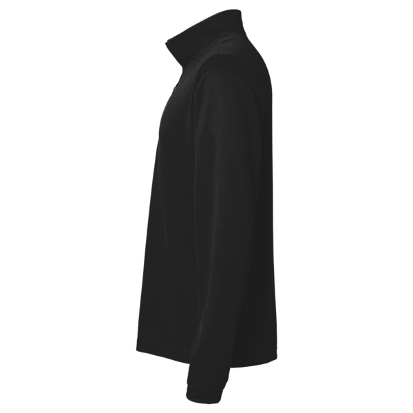 AllPro Youth Pro-Lock Performance Quarter-Zip Pullover, Black, Left Sleeve view