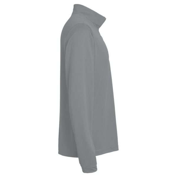 AllPro Youth Pro-Lock Performance Quarter-Zip Pullover, Greystone, Right Sleeve view