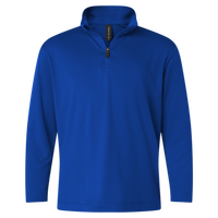 AllPro Youth Pro-Lock Performance Quarter-Zip Pullover, Royal, Front view