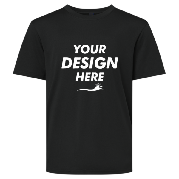 AllPro Youth Pro-Lock Performance T-Shirt, Black, Front view, Mockup