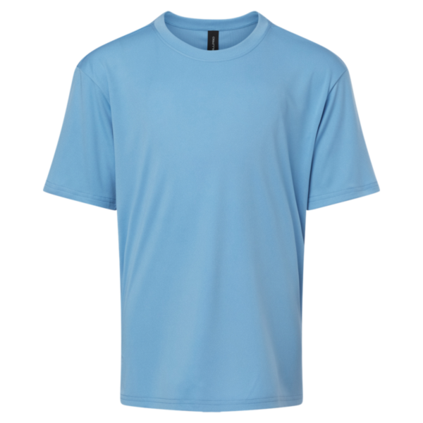 AllPro Youth Pro-Lock Performance T-Shirt, Carolina Blue, Front view