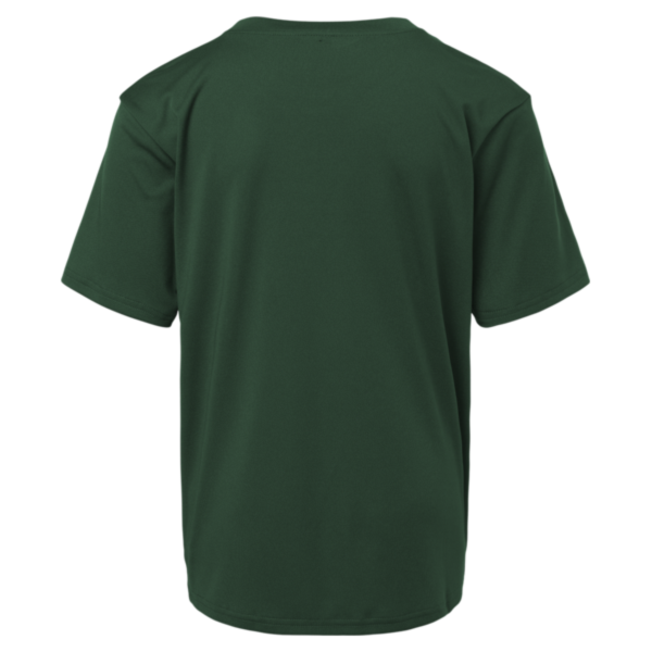 AllPro Youth Pro-Lock Performance T-Shirt, Forest Green, Back view