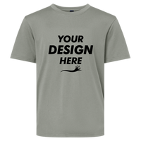 AllPro Youth Pro-Lock Performance T-Shirt, Greystone, Front view, Mockup