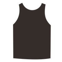 Alleson Athletic Men's Reversible Tank, Black / Orange, Back view