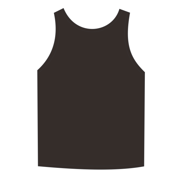 Alleson Athletic Men's Reversible Tank, Black / White, Back view