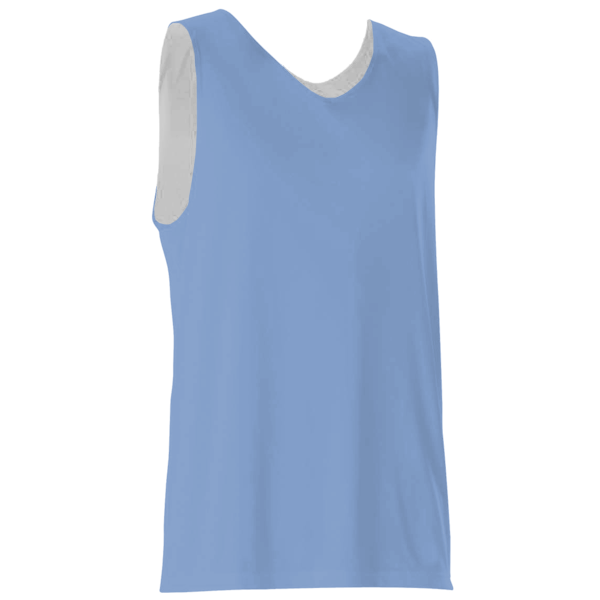 Alleson Athletic Men's Reversible Tank, Columbia Blue / White, Front view